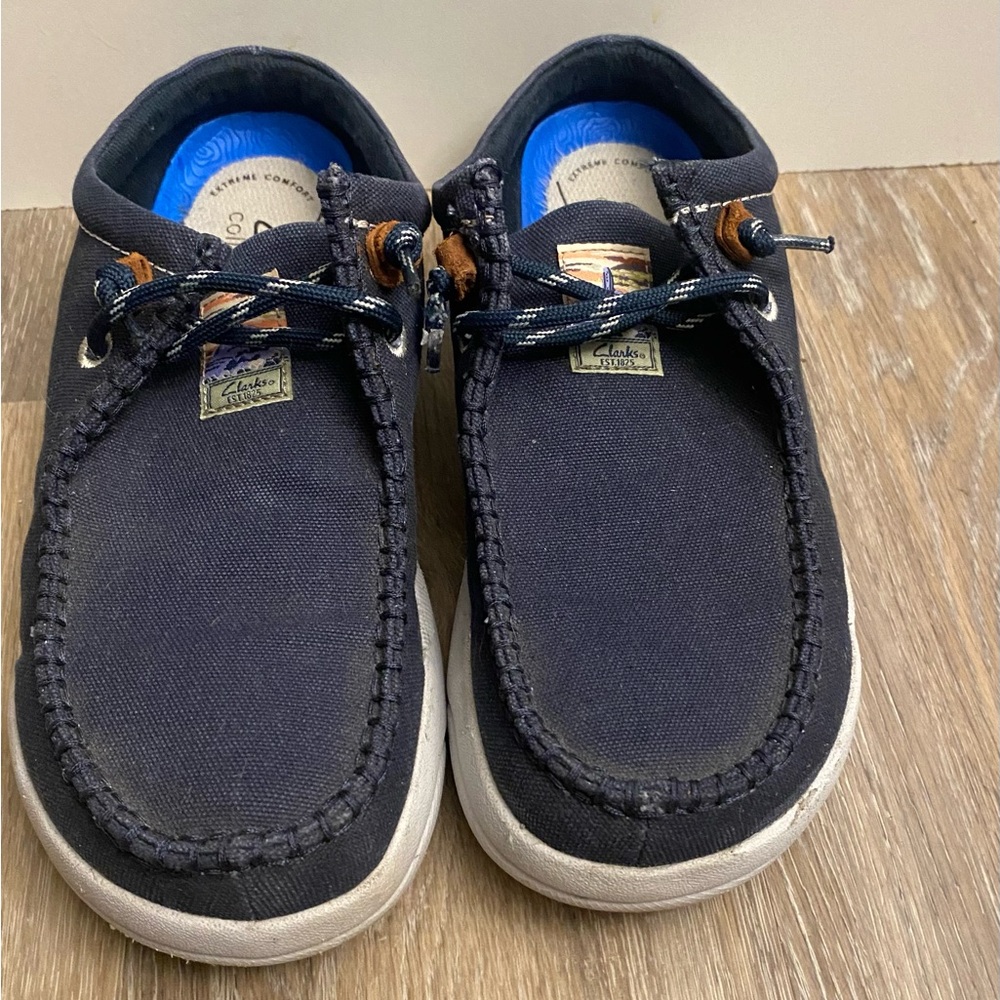 Clarks Driftlite Surf Men's Navy Mesh Slip On Loafers Size 8